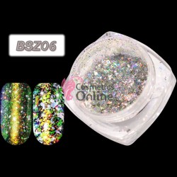 Fulgi de gheata Aurora Charm Chameleon Gradient de unghii Cod BSZ06